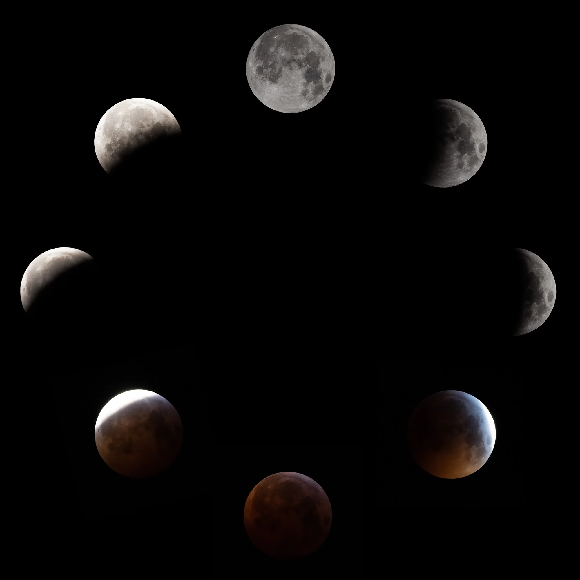 Super Blood Wolf Moon, 21 Jan 2019 — Anthony Baines Photography